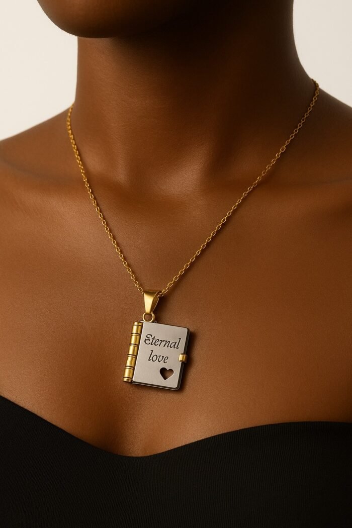 The Little Note Book Pendant Necklace - Image 2