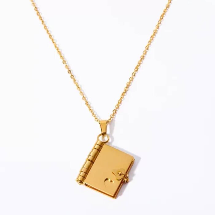 The Little Note Book Pendant Necklace - Image 4