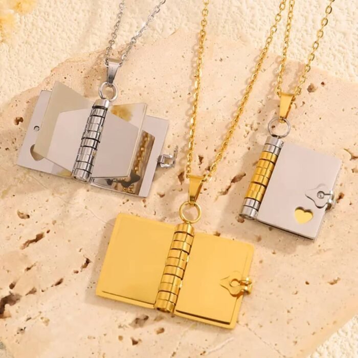 The Little Note Book Pendant Necklace - Image 3