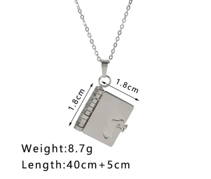 The Little Note Book Pendant Necklace - Image 7